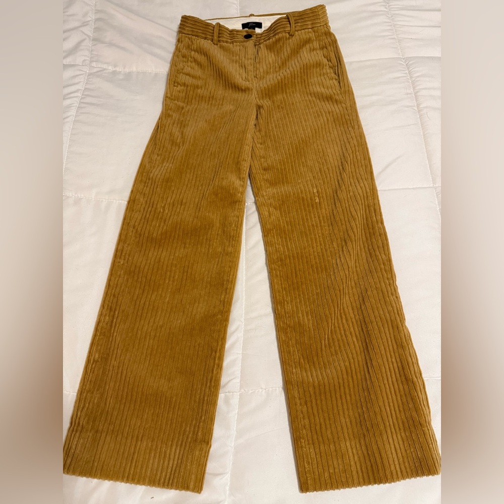J. Crew camel colored corduroy pants
